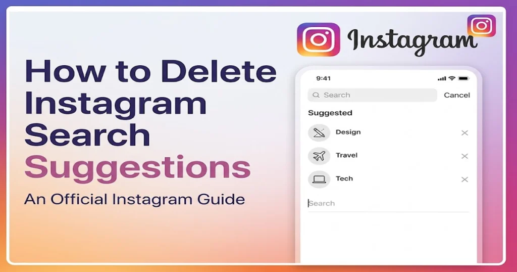 delete Instagram search history