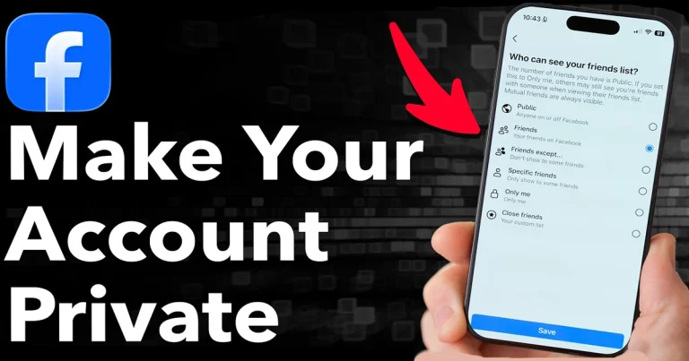 Make Facebook Account Private