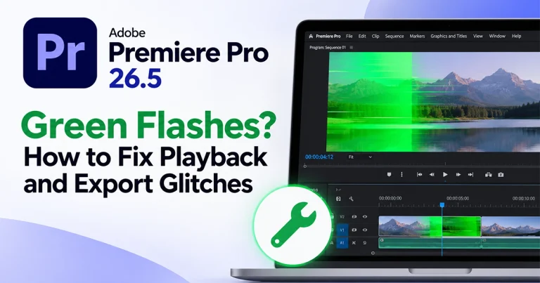 Premiere Pro 26.5 Green Flashes