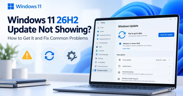 Windows 11 26H2 Update Not Showing